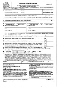 Fill-up Form 9465 Installment Agreement